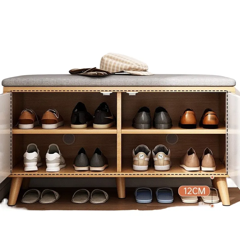 Shoe Rack Cabinet Narrow Entryway - Narrow Entryway Shoe Rack Bench Multi