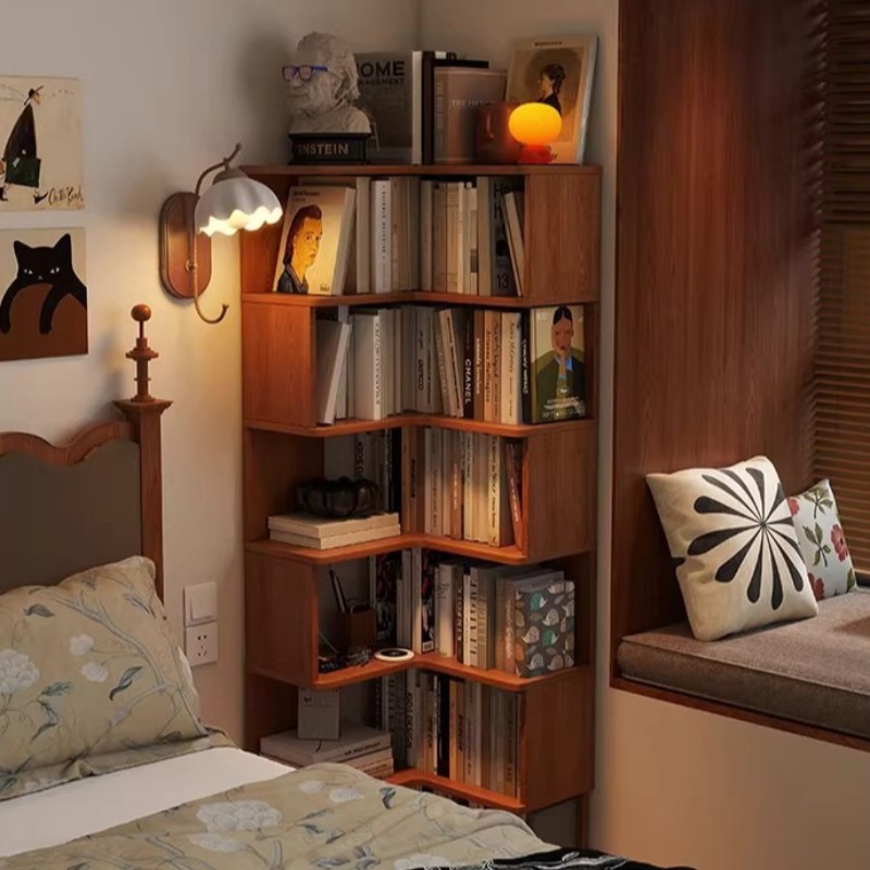 Storage - Corner Bookshelf Floor Standing Wall Corner
